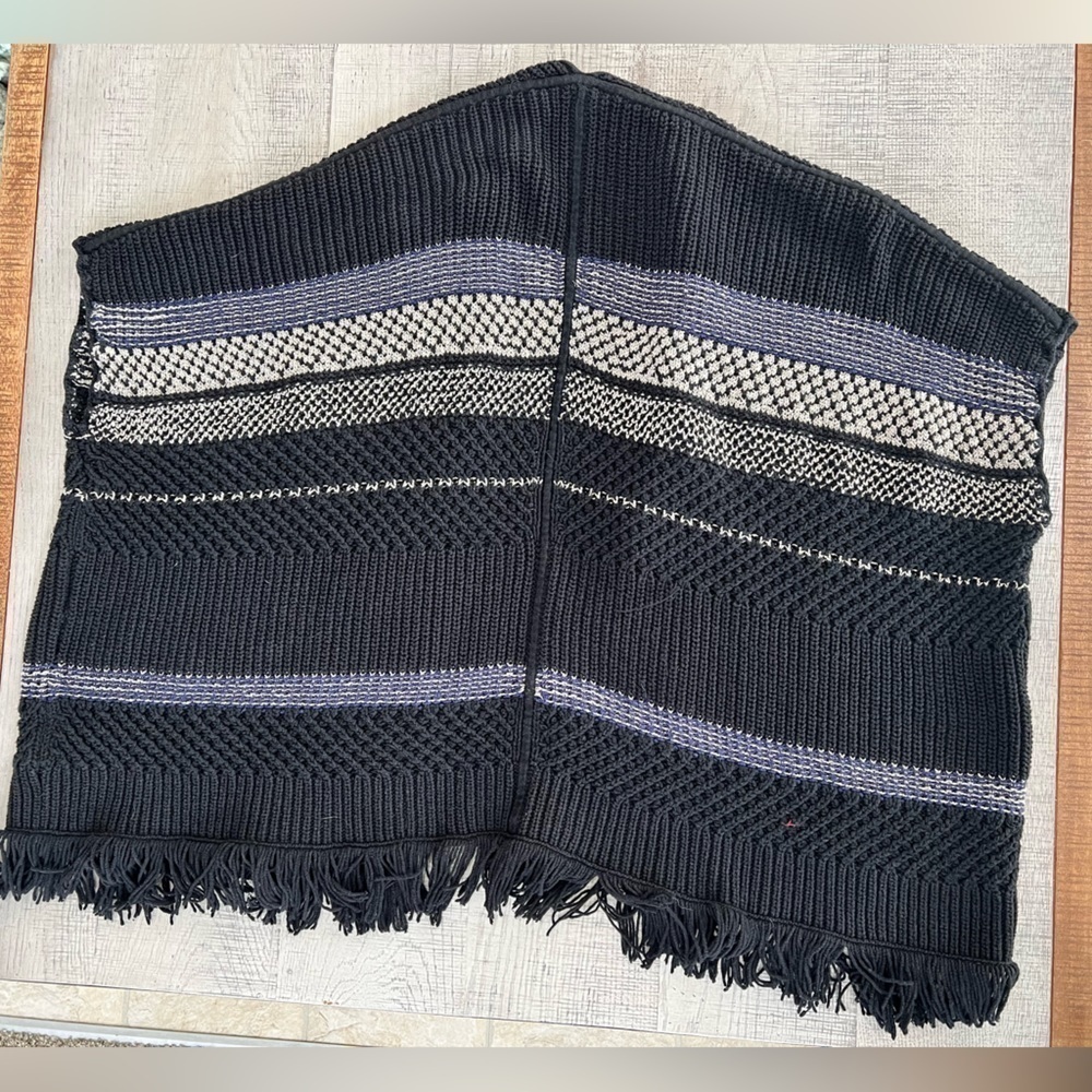 Joie Jolana Black, Grey, White Knitted Cardigan with elbow Sleeves Size M/L - Picture 4 of 15